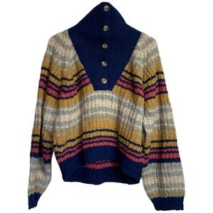Mother Winds of Change The Buttoned Collar Jumper Sweater